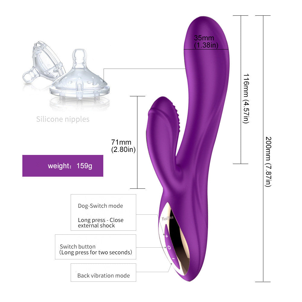 Vibrationsmassagestab aus Silikon